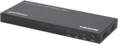 Manhattan 4K 30Hz 4-Port HDMI Multiviewer Switch (208406)