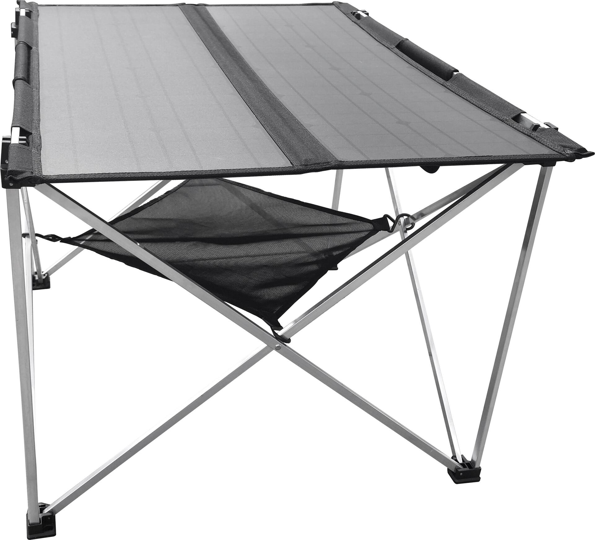 Technaxx Faltbarer Solar-Campingtisch 60W TX-252 - Schwarz, Silber 5084 Belastbarkeit (Gewicht) (max.) 20 kg (5084)