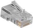 ACT RJ11 (6P/4C) modulaire connector for round cable with stranded conductors. Connector: RJ-11 (6P/4C) Rj11 plus 6p4c stranded round (TD104R)
