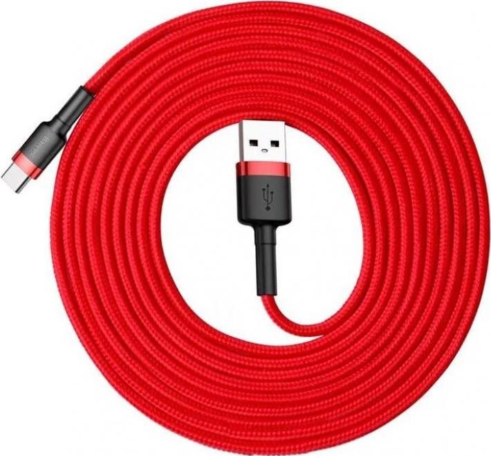 Baseus CATKLF-U09 Handykabel Schwarz - Rot 3 m USB A USB C (CATKLF-U09)