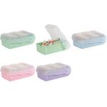 HAN Lernkartei CROCO, A7 quer, pastellrosa-transluzent Deckel: transluzent-klar, aus Polypropylen, beim Öffnen - 1 Stück (997-886)