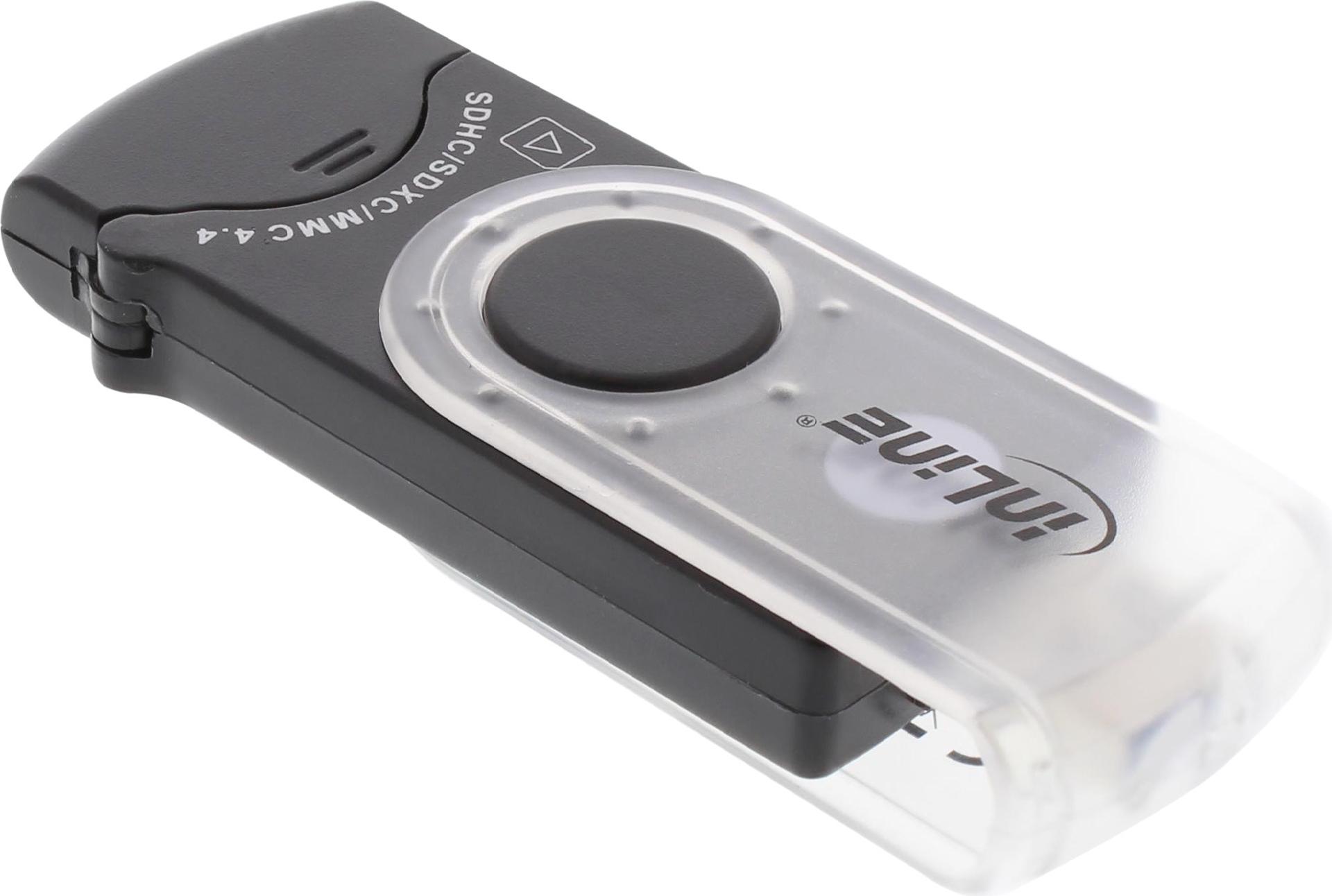 InLine USB 3.0 Mobiler Kartenleser mit 2 Laufwerken Schwarz