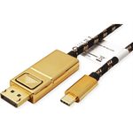 ROLINE 11.04.5849 USB-Grafikadapter 4096 x 2560 Pixel Schwarz - Gold (11.04.5849)