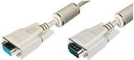 LogiLink Monitor Extension Cable VGA, 15,Female, Molded hoods with ferrite filter (TCOCSVGAC5)