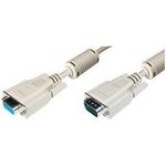 LogiLink Monitor Extension Cable VGA, 15,Female, Molded hoods with ferrite filter (TCOCSVGAC5)