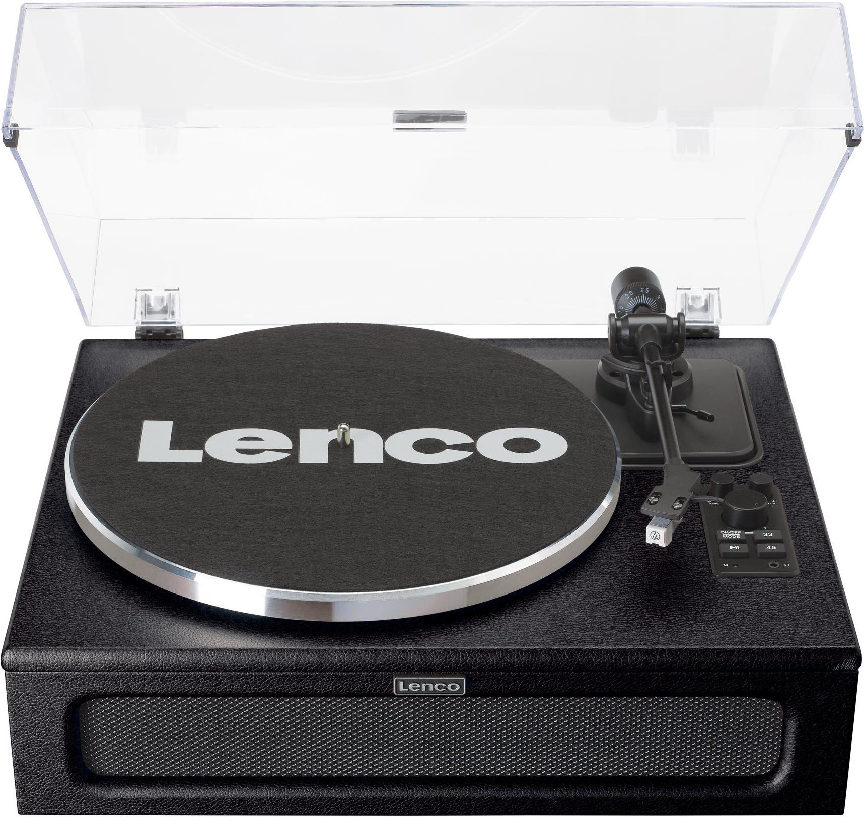 Lenco LS-430 Plattenspieler mit Riemenantrieb und Bluetooth Schwarz