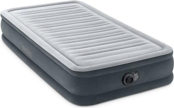 Intex 67766ND TWIN COMFORT-PLUSH AIRBED WITH FIBER-TECH RP (w/220-240V Internal Pump) Grau (67766ND)