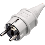 MENNEKES Elektrotechnik GmbH & Co. KG 10749 Elektrischer Netzstecker Typ F 2P+E Grau (10749)