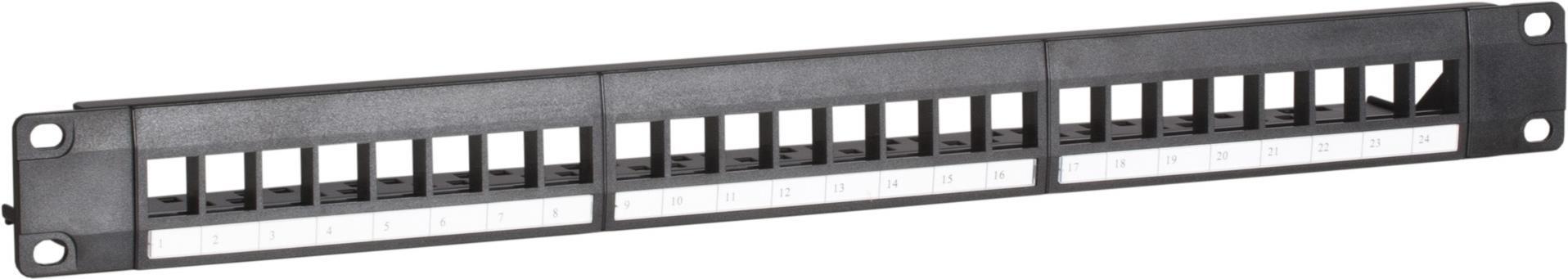 DS-IT UTP Keystone-Patchpanel, 24 Ports Unbestückt (DS-Patch-24UTP)