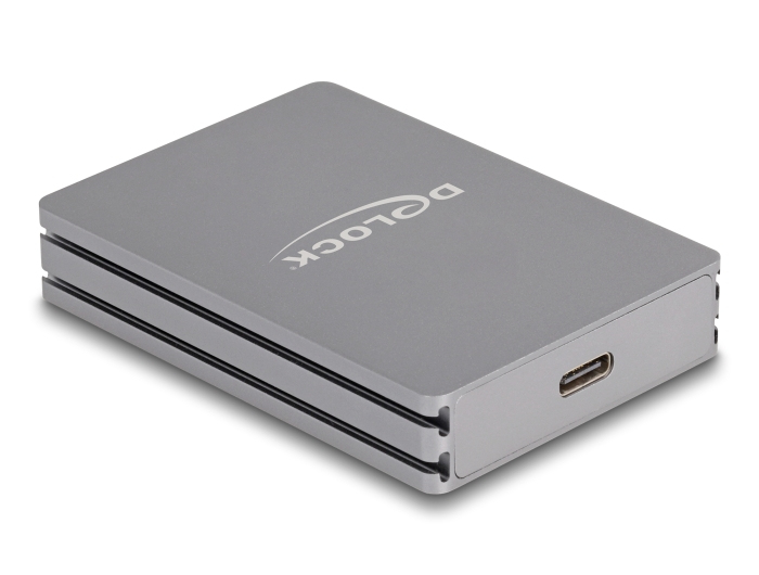 Delock 91011 Kartenleser USB-C für CFexpress Typ B und SD Grau