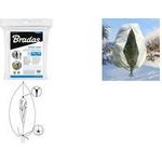 Bradas Winter-Vlieshaube für Pflanzen, 760 mm, weiß für 760 mm Durchmesser, Maße: 1,2 x 1,8 m, Gewicht: 50 g/qm, - 1 Stück (AWWC503120180)