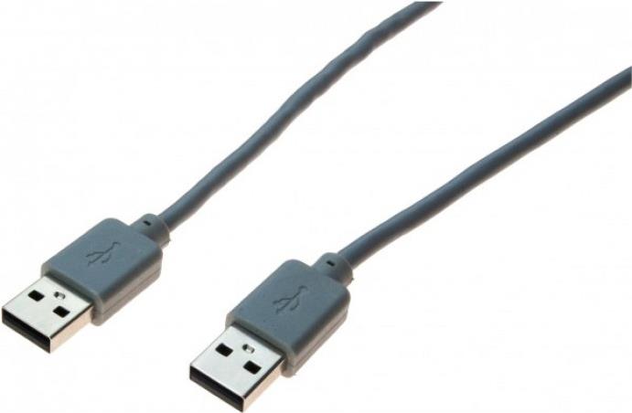 EXERTIS CONNECT USB 2.0 Kabel, USB Stück A / USB Stück A, 0,5 m Preisgünstiges USB-Kabel für Standar