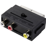 SpeaKa Professional SP-13442696 SCART Adapter[3x Klinke - 1x SCART-Kupplung] Schwarz (SP-13442696)