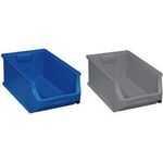 Allit 456276 Werkstatt Sichtlagerkasten ProfiPlus Box RE 5 stapelbar (L x B x H) 500 x 310 x 200 mm Blau 1 St. (456276)