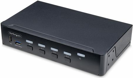 StarTech.com 4-Port DisplayPort KVM Switch, 4K 60Hz, TAA Compliant (P4AD122-KVM-SWITCH)