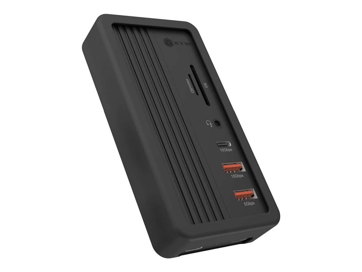ICY BOX IB-DK4072M-CU31 Dockingstation USB 3.2 Gen 2 HDMI 1GbE Schwarz