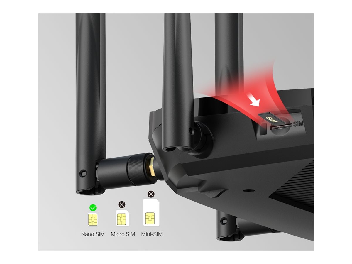Mercusys MB235-4G V1 WLAN-Router 1.2 Gbps Wi-Fi 5 Schwarz