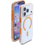 Delock Schutzhülle für iPhone 17 Pro kompatibel mit MagSafe transparent-orange (81642)