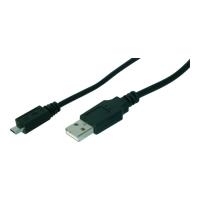 Assmann USB connection cable. type A - micro B M/M. 1.0m. USB 2.0 compatible. UL. bl (AK-300127-010-S)