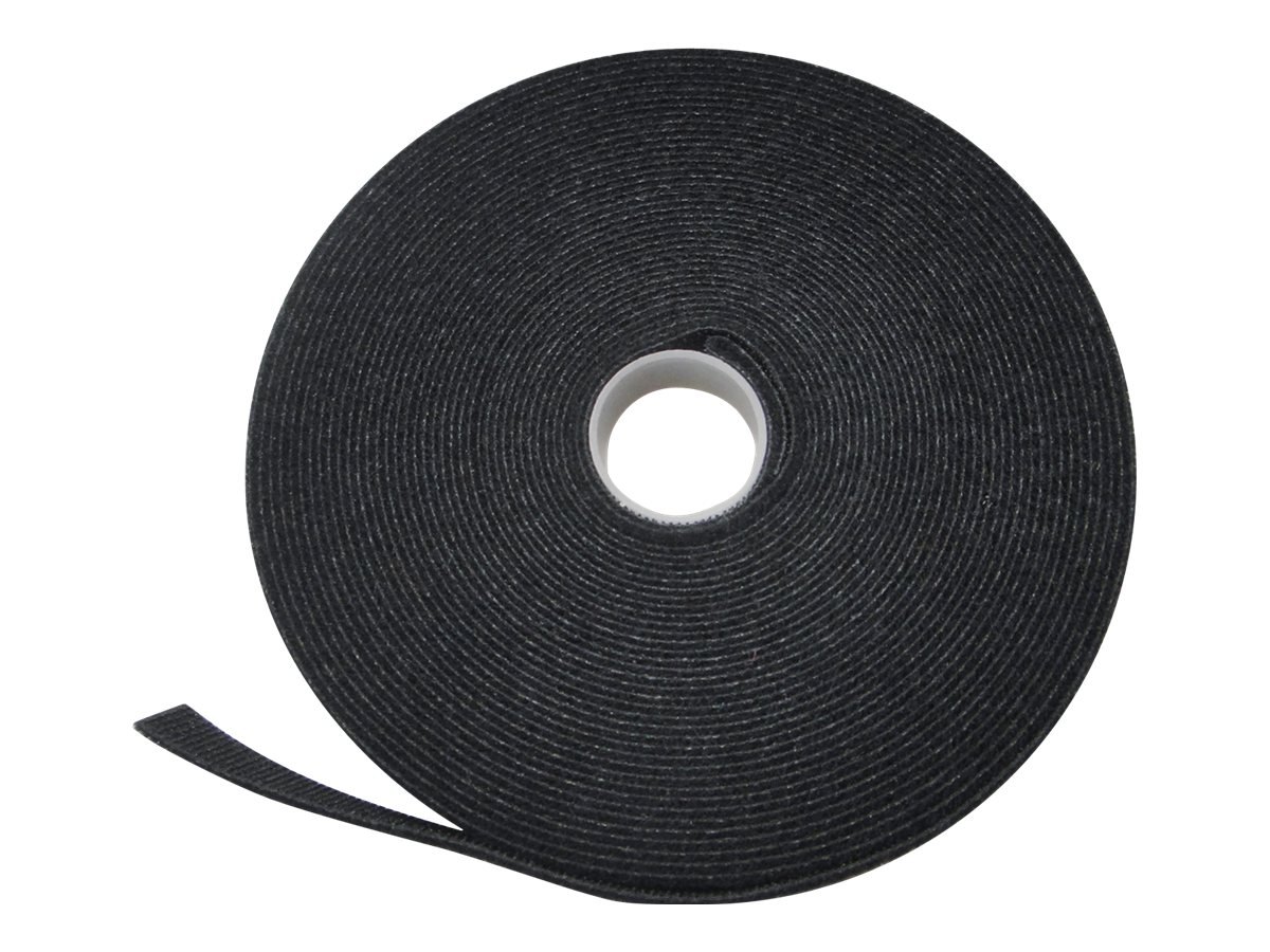Digitus Klettverschlussband für Kabelmanagement 10 m x 15 mm x 2,6 mm Schwarz