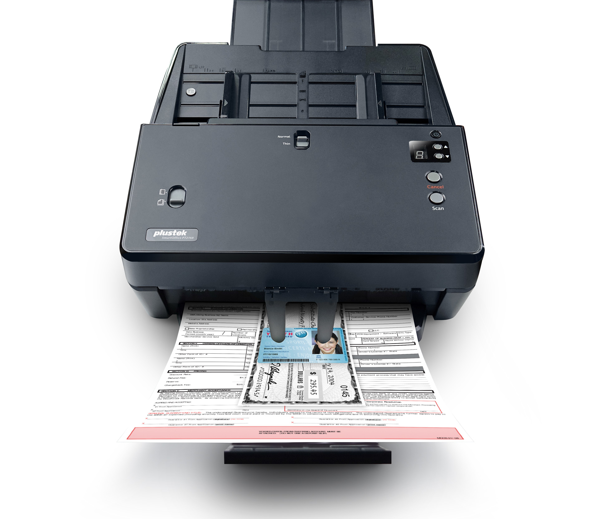 Plustek SmartOffice PT2160 ADF-Scanner 600 x 600 dpi A3 Schwarz