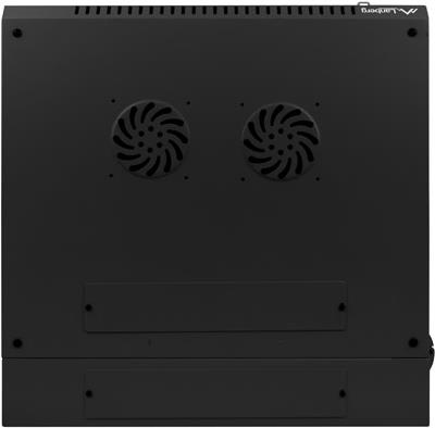 Lanberg WF02-6609-10B Rack 9U Wandmontiertes Regal Schwarz (WF02-6609-10B)