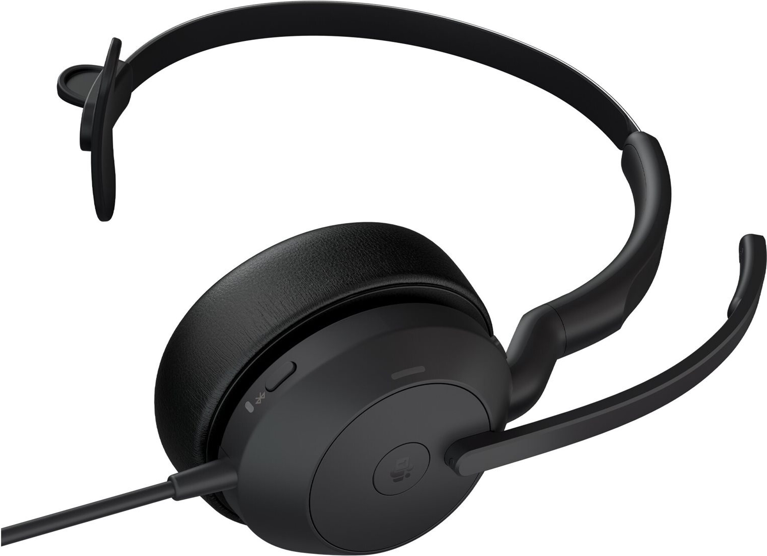 Jabra Evolve2 50 UC Mono On-Ear Headset USB-A Schwarz