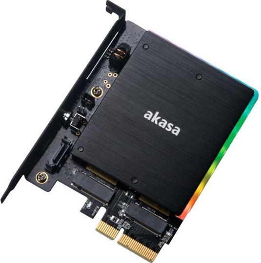 Akasa AK-PCCM2P-03 M.2 PCIe Schnittstellenkarte Schwarz
