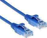 ACT Blue 1.5 meter LSZH U/UTP CAT6 datacenter slimline patch cable with RJ45 connectors CAT6 U/UTP SLIMLINE BU 1.50M (DC9651)