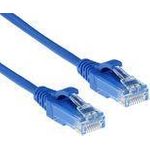 ACT Blue 1.5 meter LSZH U/UTP CAT6 datacenter slimline patch cable with RJ45 connectors CAT6 U/UTP SLIMLINE BU 1.50M (DC9651)