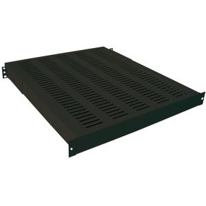 LogiLink 48,30cm (19") Schwerlast-Fachboden, 1 HE (T)600 mm, schwarz (RAL9005), für LogiLink Netzwerkschränke, - 1 Stück (SF1H65B)