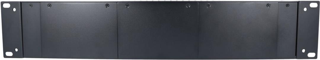 BlueOptics Medienkonverter-Chassis, 2HE für 48,30cm (19")-Rack, redundante Stromversorgung, für 14 Medienkonverter, 0°C bis 50°C (BLMCC)