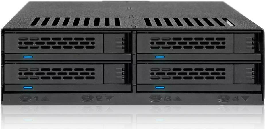 ICY DOCK ExpressCage MB324SP-B 4x 2.5" Backplane für 5.25" Schwarz