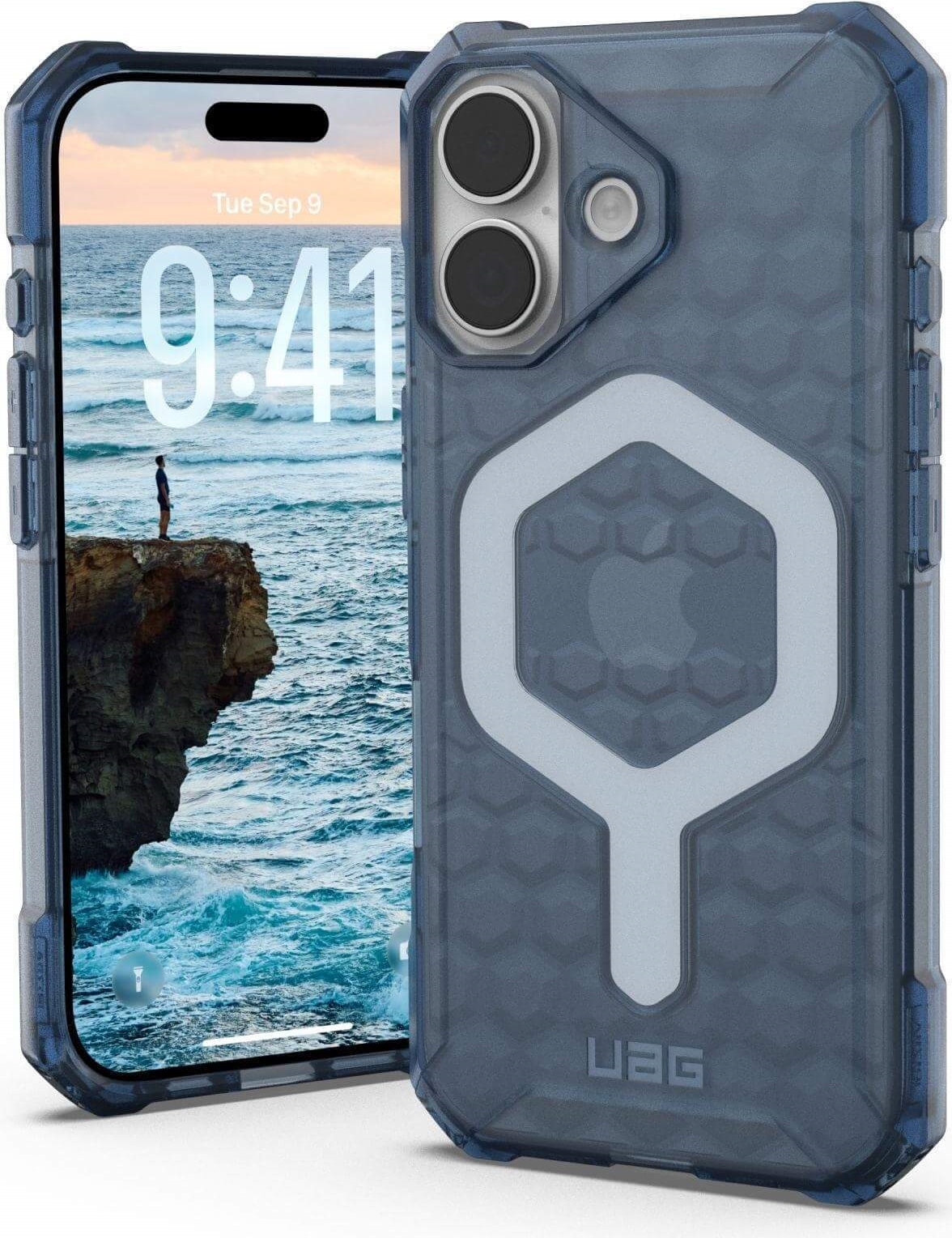 UAG Urban Armor Gear Essential Armor MagSafe Case | Apple iPhone 17 | cloud blau (transparent) | 114542114151 (114542114151)