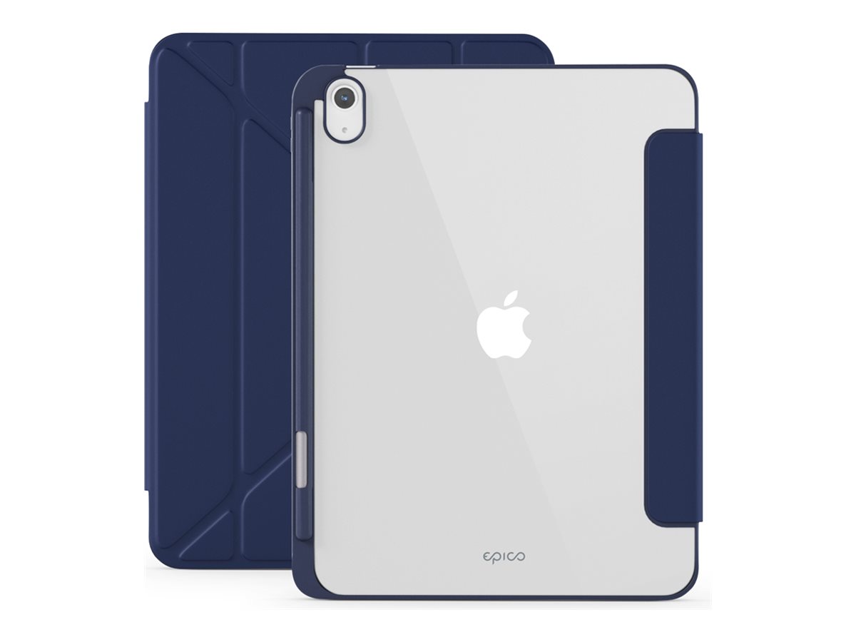 Epico Hero Flip-Hülle 10,9" Blau, Transparent (Rückseite)