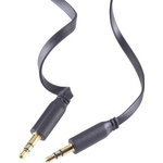 SpeaKa Professional Klinke Audio Anschlusskabel SuperFlat [1x Klinkenstecker 3.5 mm - 1x Klinkenstecker 3.5 mm] 0.50 m Schwarz SpeaKa Professional (SP-7870108)