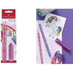 FABER-CASTELL Einhorn Bleistift-Set HB pink, 1 Set (111516)