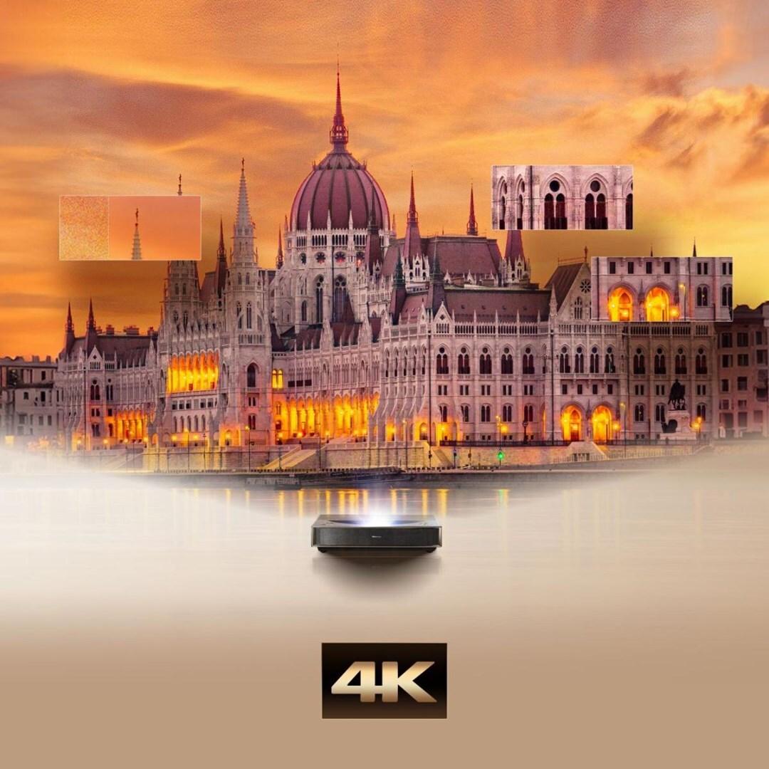 Hisense Laser Cinema PT1 4K Ultrakurzdistanz Beamer 2.500 ANSI Lumen Schwarz