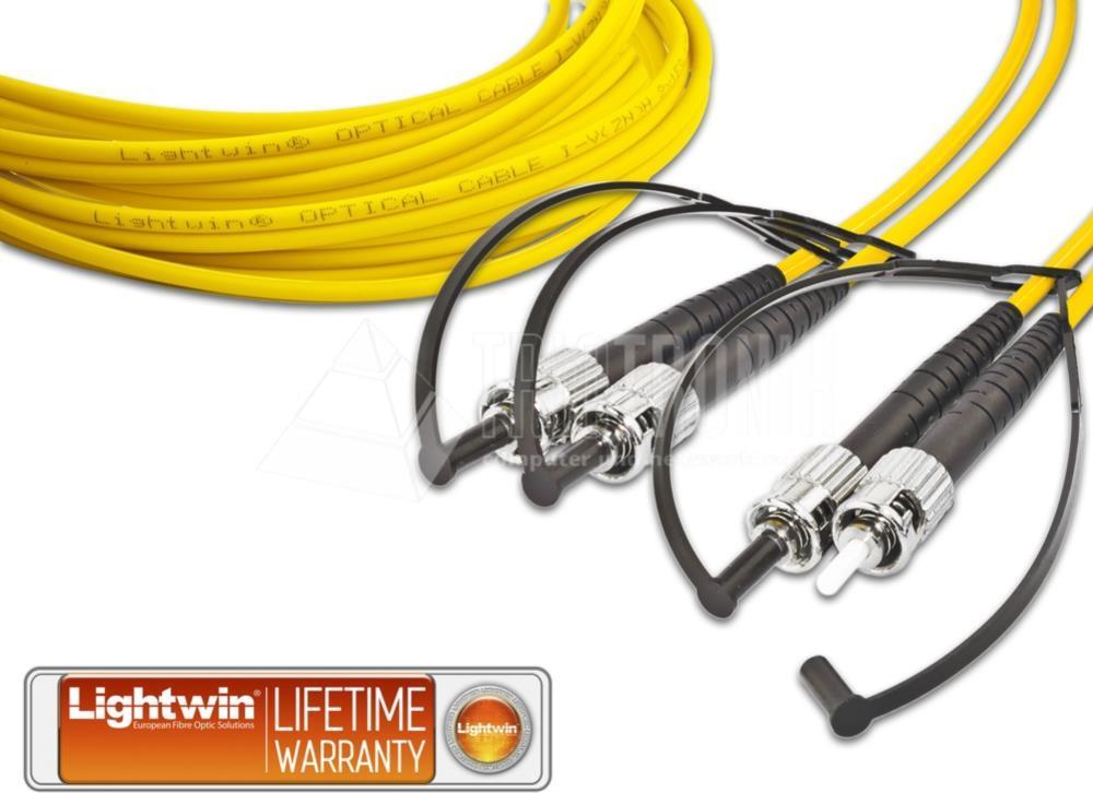 Lightwin LDP-09 ST-ST 5.0 Glasfaserkabel 5 m 2x ST OS2 Gelb (LDP-09 ST-ST 5.0)