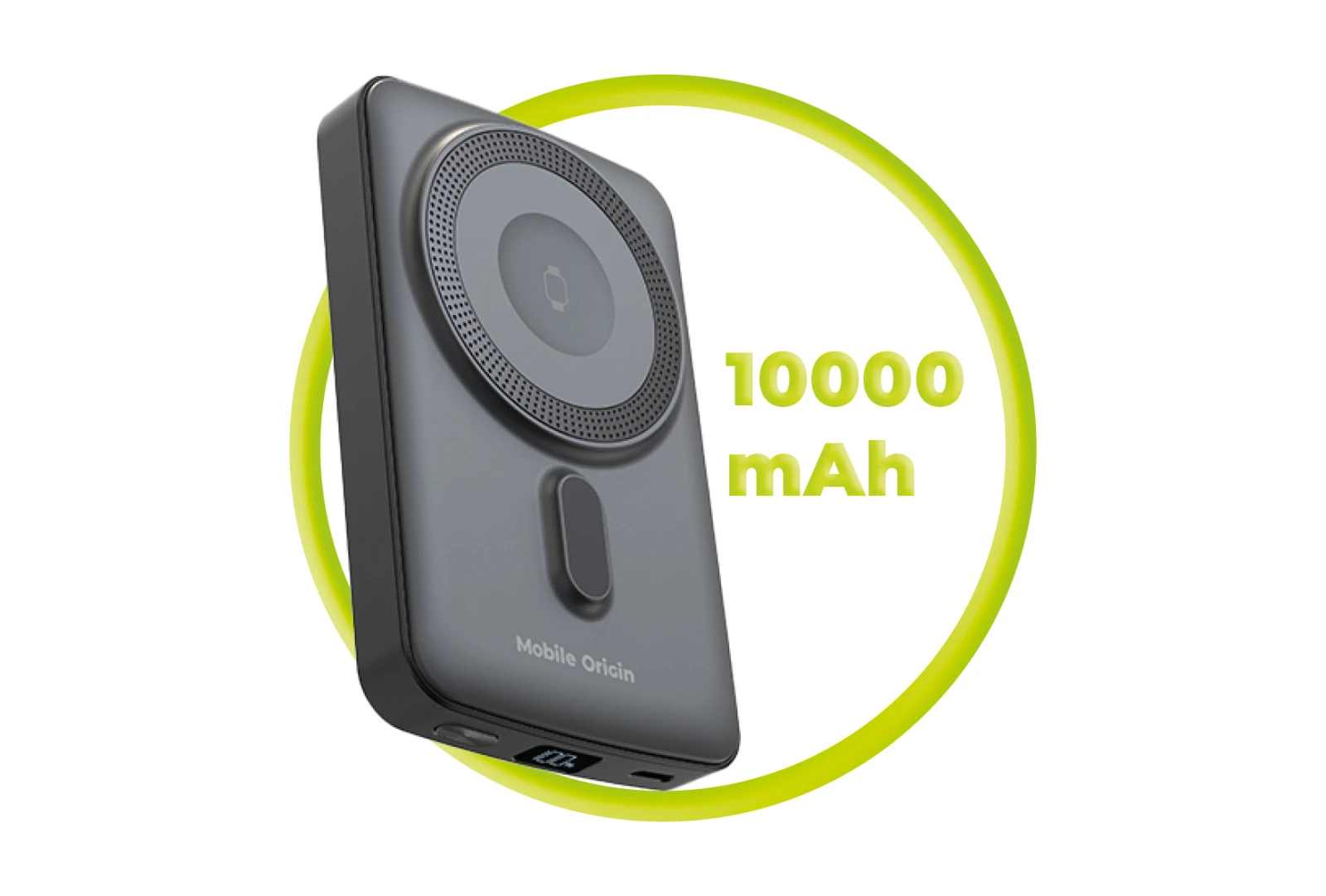 Mobile Origin MO-WMP-PB9 Magnetic Powerbank 10000 mAh 20 W MagSafe-kompatibel Schwarz
