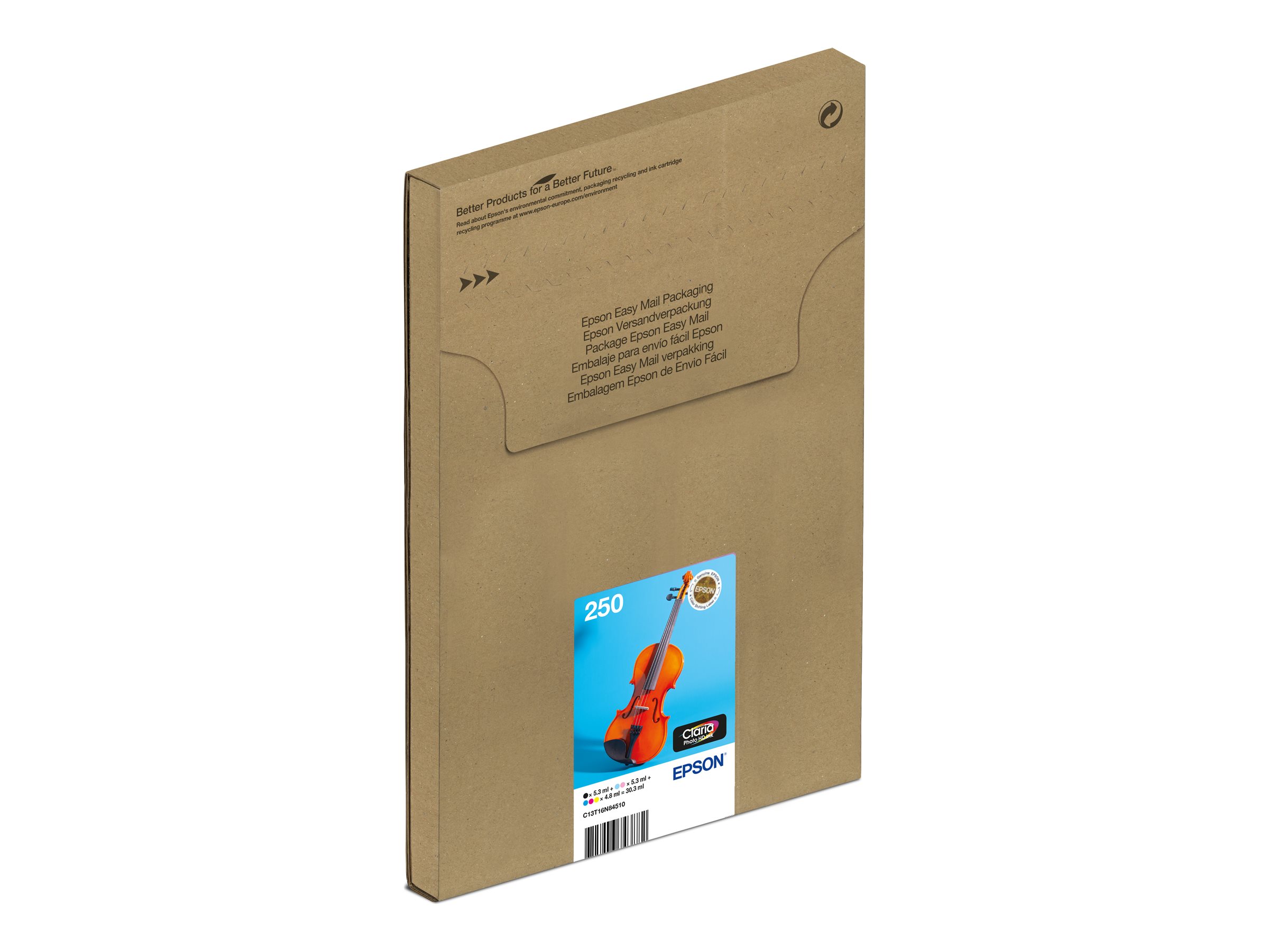 Epson 250 Multipack EasyMail 6er-Pack Schwarz, Gelb, Cyan, Magenta, hell Cyan, hellmagentafarben