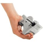 LEITZ Locher Nexxt 5038, Stanzleistung: 16 Blatt, blau Unterteil aus Metall, Kunststoffboden, mit Anschlagschiene (5038-00-35)