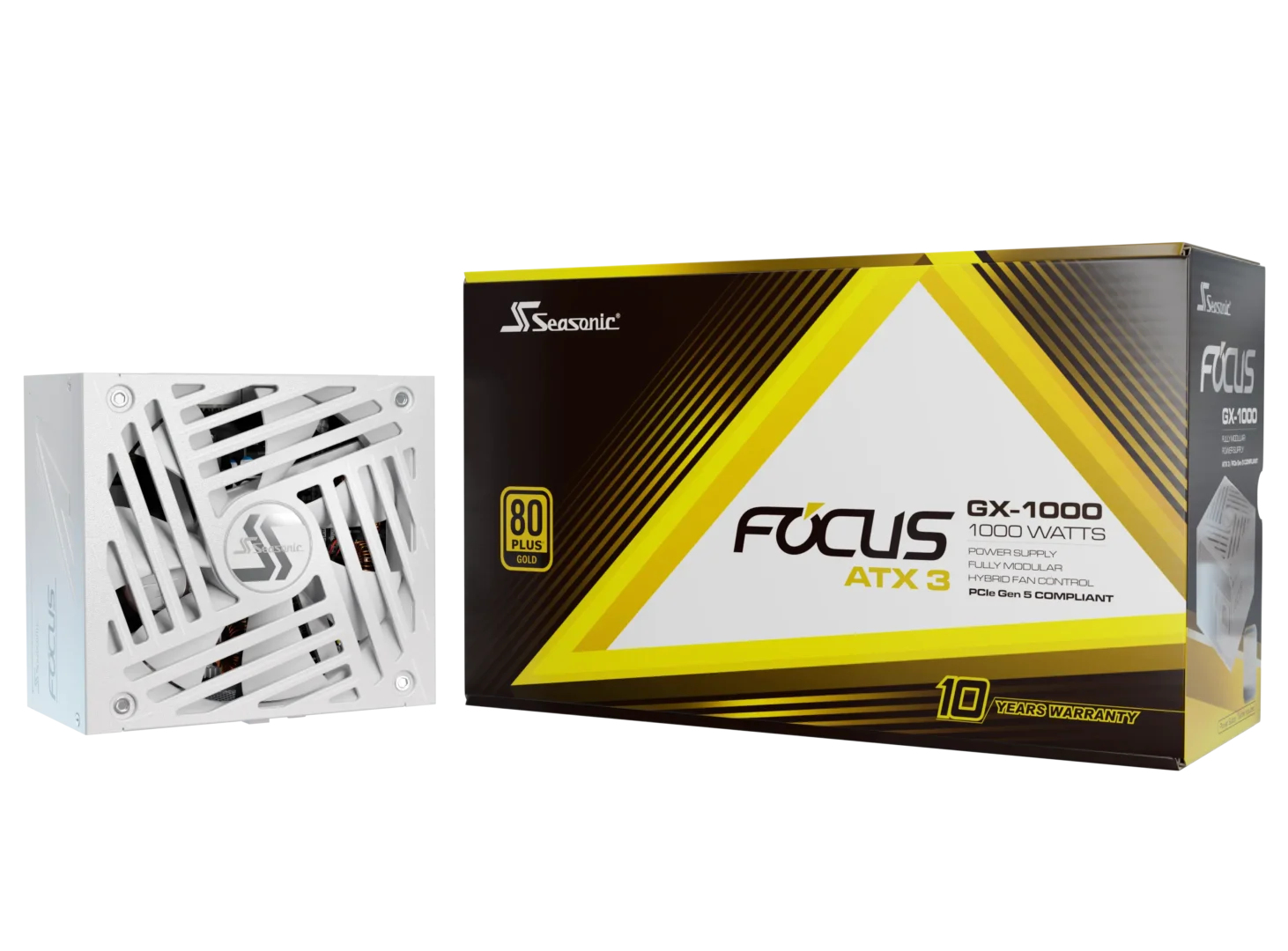 Seasonic Focus GX-1000 V4 ATX 3.1 1000 W 80 PLUS Gold Vollmodular Weiß
