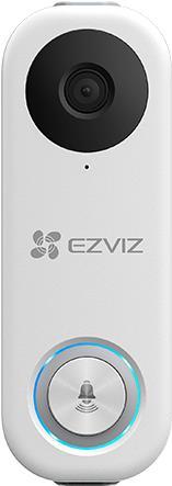 EZVIZ Video Doorbell WLAN , Outdoor Wi-Fi Türstation, 1536 x 1536 Full-HD, Tag- und Nachtsicht, Zwei-Wege-Audio, Personenerkennung durch KI + PIR Sensor, IP65, MicroSD-Kartenslot für bis zu 256GB, DB1C Außen Türklingel (303101718)