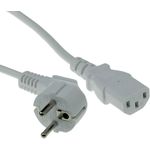 ACT Powercord mains connector CEE7/7 male (angled) - C13 white 2.5 m PWRCORD CEE7/7 ANG-C13 WH 2.5M (AK5237)