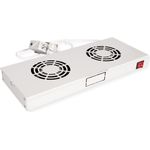 ROLINE 19 Zoll Dachlüftereinheit 2 Lüfte Thermostat grau (26.21.0106)