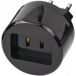 Brennenstuhl 1508500010 Typ A Typ C (Euro-Stecker) Schwarz Netzstecker-Adapter (1508500010)
