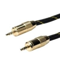 ROLINE GOLD 3,5mm Audio-Verbindungskabel Stecker / Stecker 2,5m (11.09.4283)