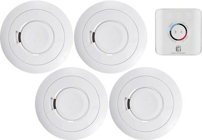 Ei Electronics Funk-Rauchwarnmelder 5er Set inkl. 10 Jahres-Batterie, vernetzbar