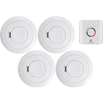 Ei Electronics Funk-Rauchwarnmelder 5er Set inkl. 10 Jahres-Batterie, vernetzbar